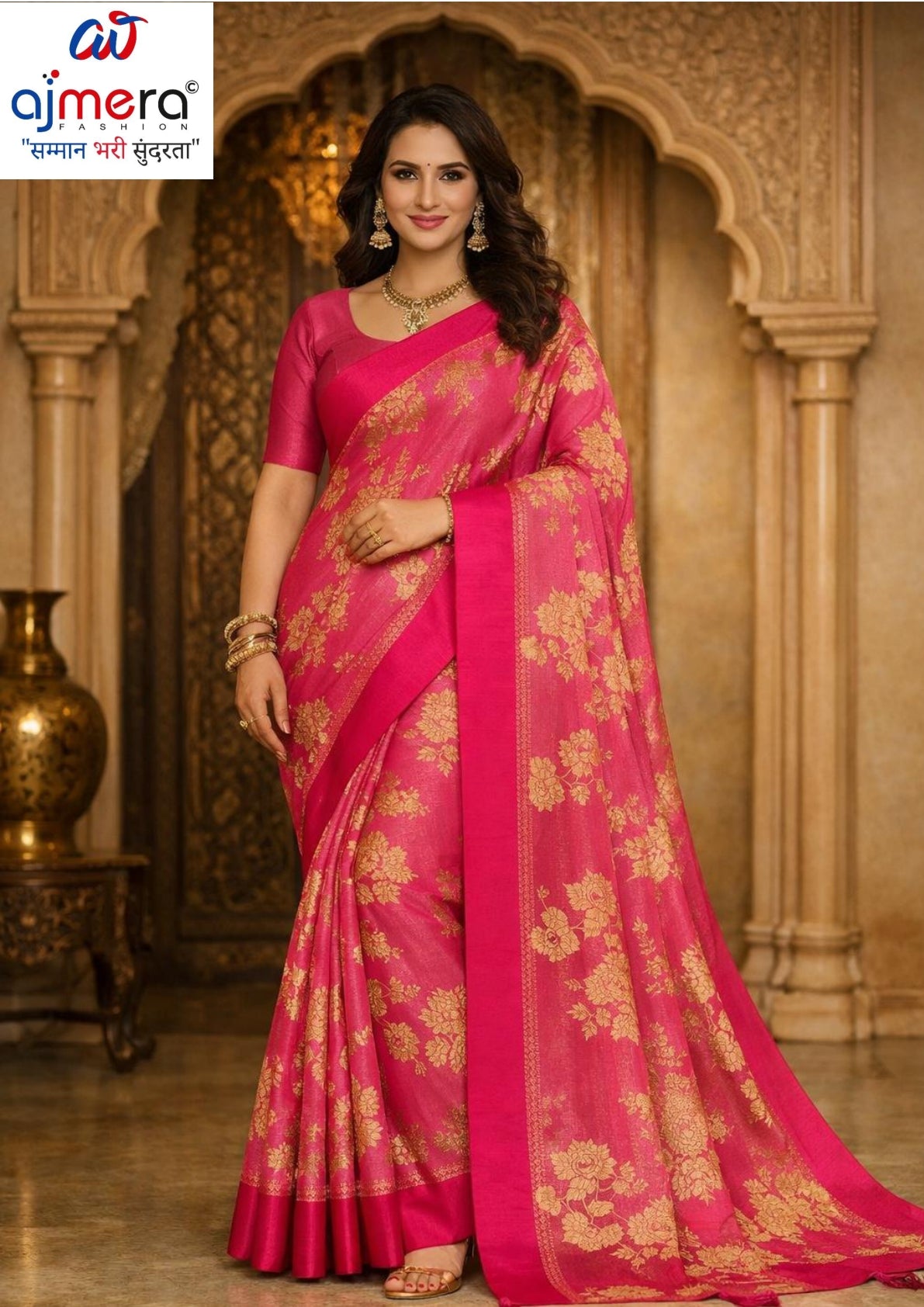 Trendy Printed Saree with Blouse Piece for Women’s Ethnic Wardrobe  | RDD-RUHANI