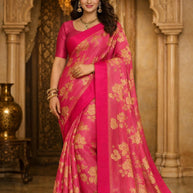 Trendy Printed Saree with Blouse Piece for Women’s Ethnic Wardrobe  | RDD-RUHANI