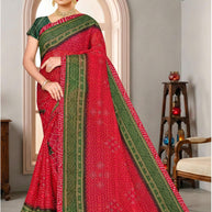 Contemporary Printed Saree with Blouse Piece for Premium Wear | SNR-SANDWISH