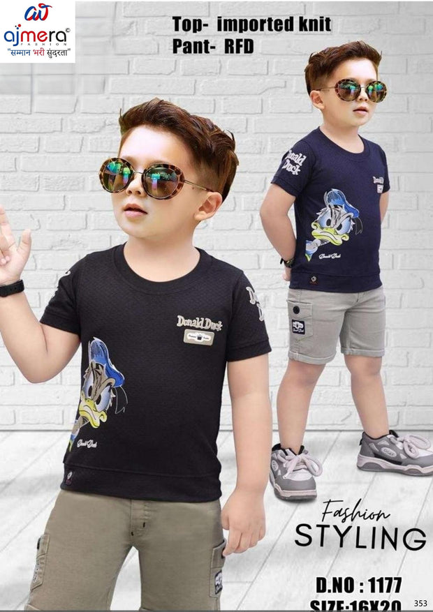 Boys T-Shirt & Pant Wholesale in Surat | PRX-1177