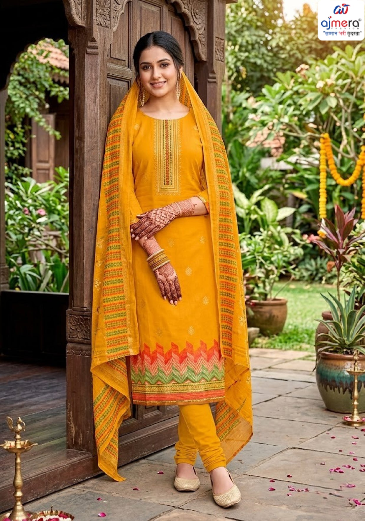 Premium Pure Jaam Cotton Unstitched Suit Set | VAS-KHATTA MITHA