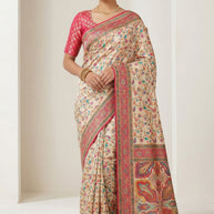 Exclusive Weave Jacquard Silk Saree With Blouse Piece | PGT-OJASVI