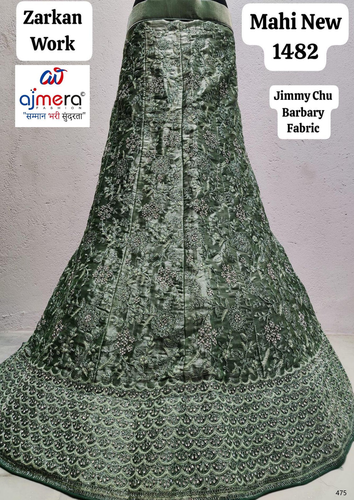 Jimmy Embroidery Lehenga Choli Manufacturer Supplier Exporter|AKJ-MAHI-1482