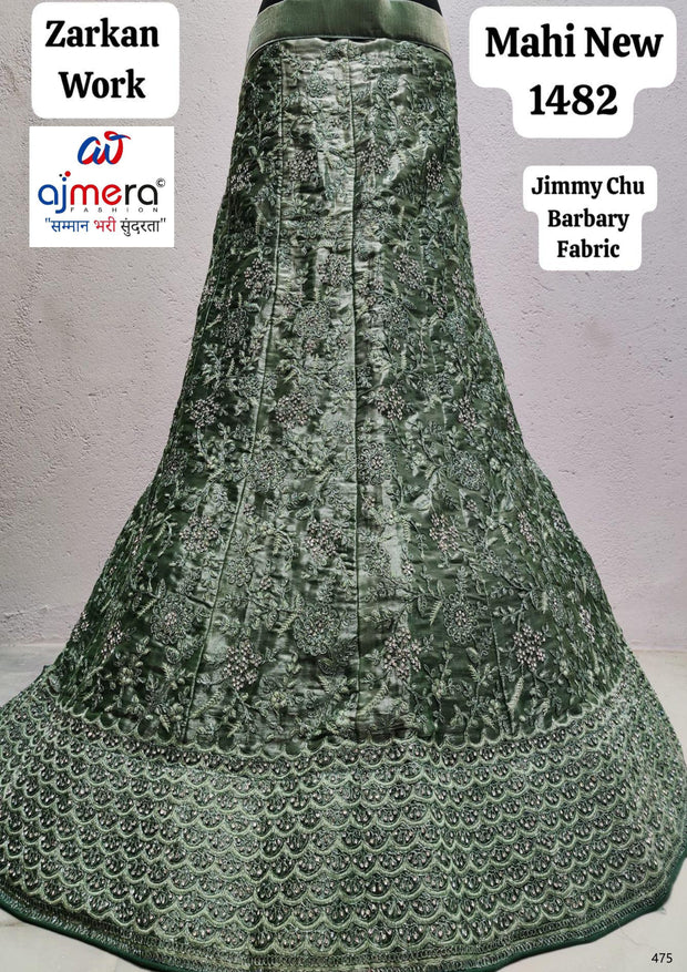 Jimmy Embroidery Lehenga Choli Manufacturer Supplier Exporter|AKJ-MAHI-1482