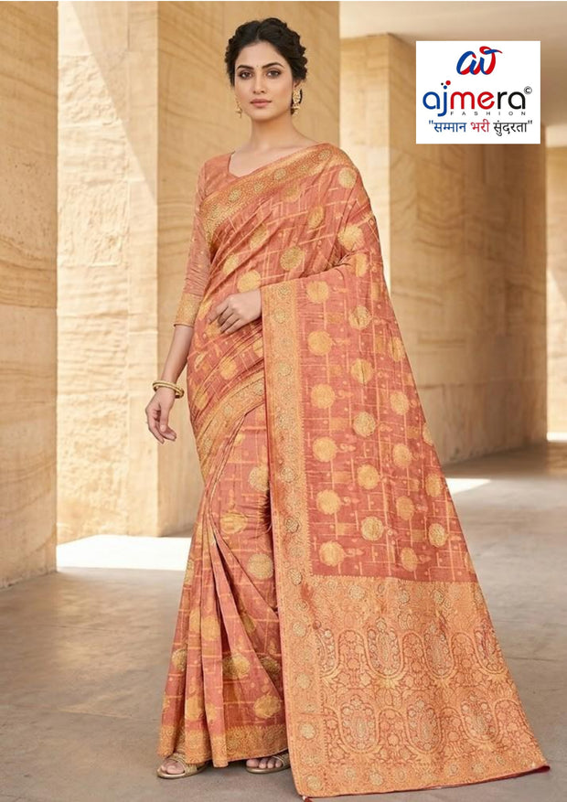 Fashionable Jacquard Silk Saree with Blouse Piece for Special Events | PLP-NEW FITNESS