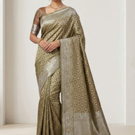 Ethnic Charm Jacquard Silk Saree With Blouse Piece | MRF-ROYALY