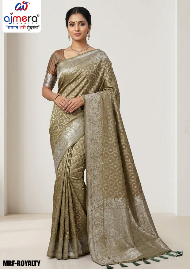 Ethnic Charm Jacquard Silk Saree With Blouse Piece | MRF-ROYALY