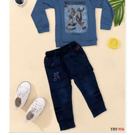 Boys T-Shirt & Pant Set Wholesale in Surat | TBY-956