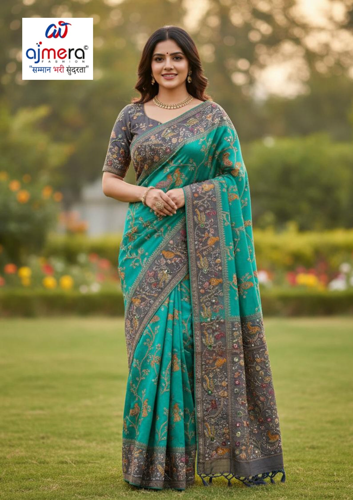 Premium Jacquard Silk Saree with Matching Blouse Piece for Ethnic Celebrations | SBV-SS-5-1608
