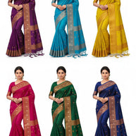 Rich Jacquard Silk Saree with Blouse Piece for Sophisticated Ethnic Style | WON-KADAMBARI