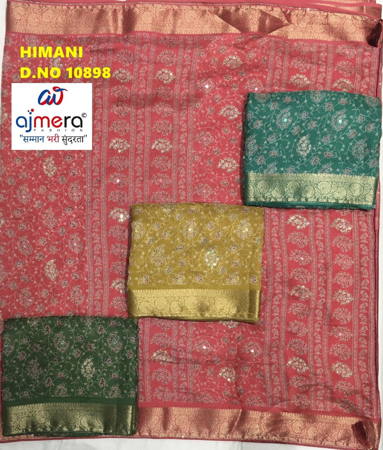 Premium Printed Saree with Matching Blouse Piece for Ethnic Elegance  | WLN-HIMANI-10898