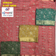 Premium Printed Saree with Matching Blouse Piece for Ethnic Elegance  | WLN-HIMANI-10898