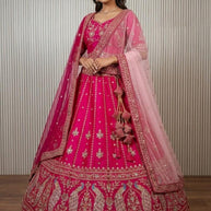 Hand Work And Beads Work Lehenga Choli With Dupatta Manufacturer Supplier Exporter|ABF-HASHTAG