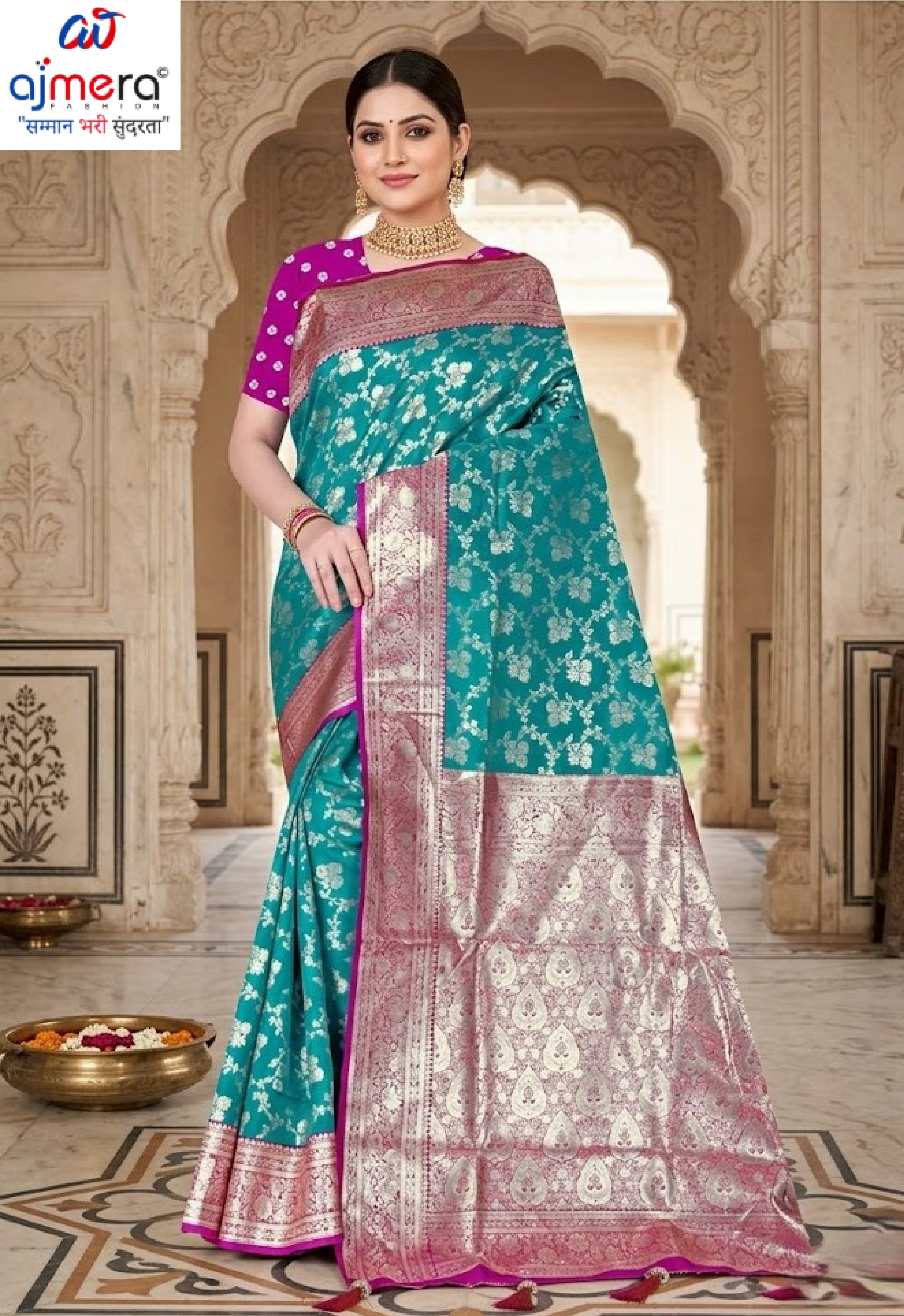 Signature Jacquard Silk Saree With Blouse Piece | TUL-BANARSI PURE SILK VOL-02