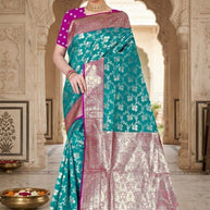 Signature Jacquard Silk Saree With Blouse Piece | TUL-BANARSI PURE SILK VOL-02