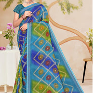 Elegant Printed Saree with Designer Blouse Piece for Festive Wear  | SNR-NAMAYA