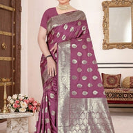 Refined Elegance Jacquard Silk Saree With Blouse Piece | TUL-MATWALI DHUN SILK