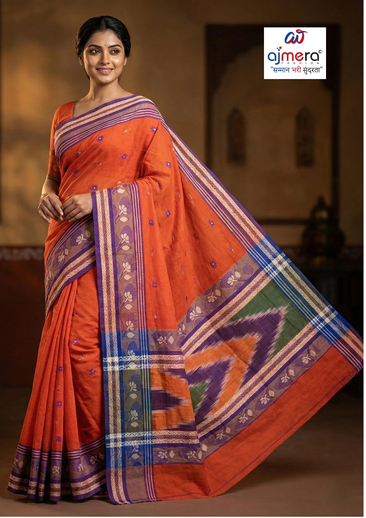 Wholesale Cotton Saree with Without Blouse for Premium Ethnic and Traditional Wear | NDN-KALKI PAR ABUL BUTI