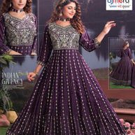 Elegant Georgette Designer Party Wear Gown for Women | KTX-4693-XL