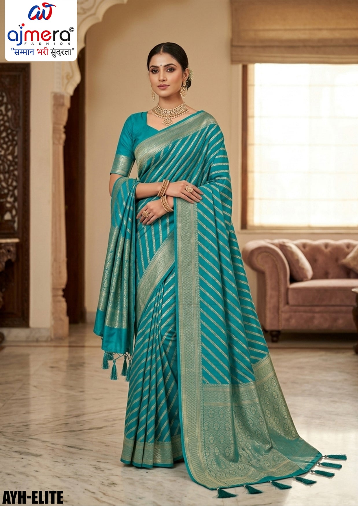 Premium Weave Jacquard Silk Saree With Blouse Piece | AYH-ELITE