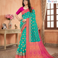 Fashionable Jacquard Silk Saree With Blouse Piece | RAL-GOKUL