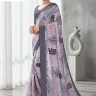 Weightless Print Loose Saree with Blouse for Premium Ethnic and Traditional Wear | TTS-SAJILI