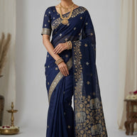 Fashionable Jacquard Silk Saree with Blouse Piece for Special Events | CUT-11739