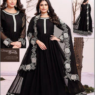 B2B Gown Supplier Designer Georgette Gown for Women | KTX-JANANI