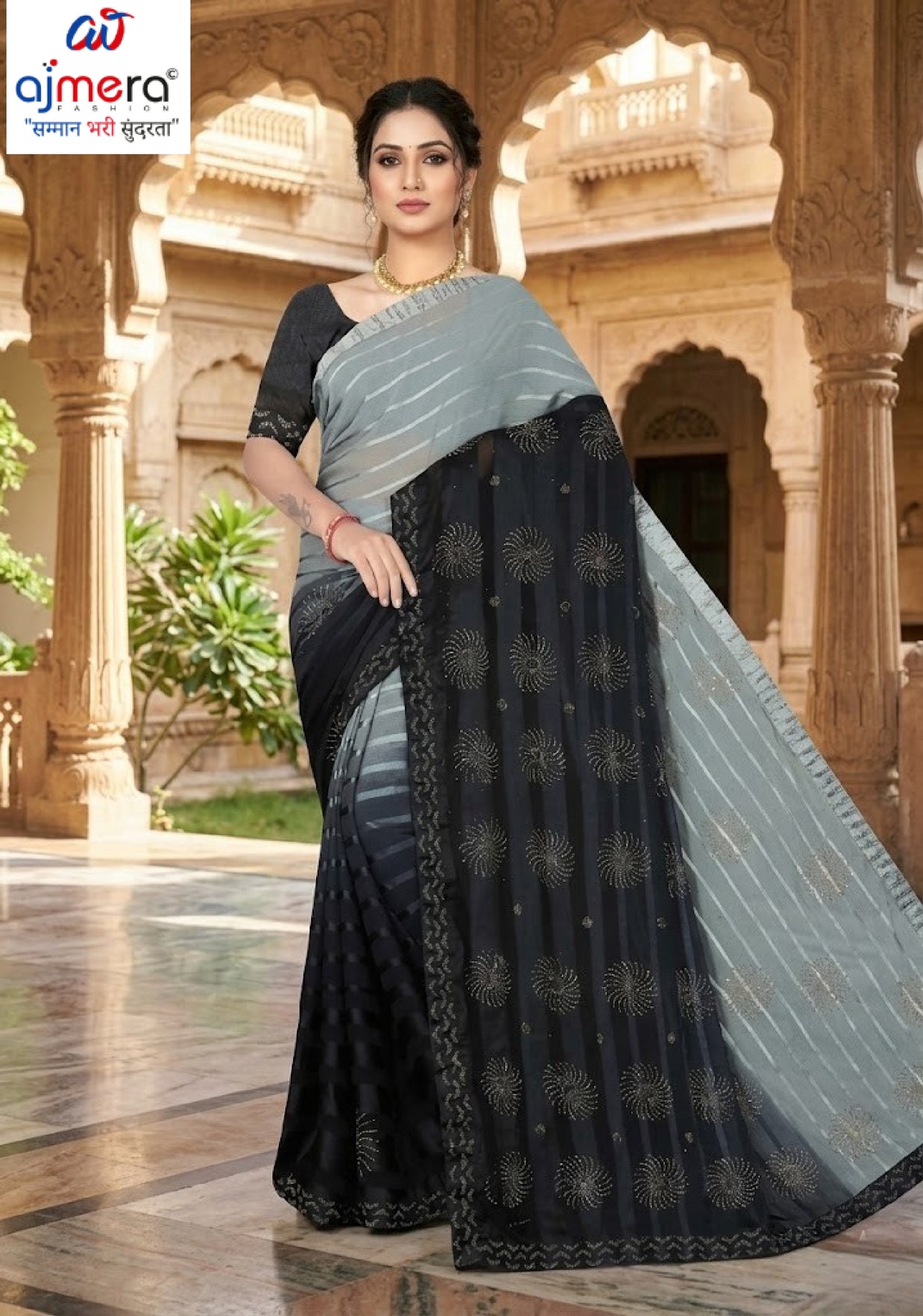 Dyed Matching Saree Bulk Supplier with Blouse Piece for Premium Ethnic and Traditional Wear | RAL-DATA