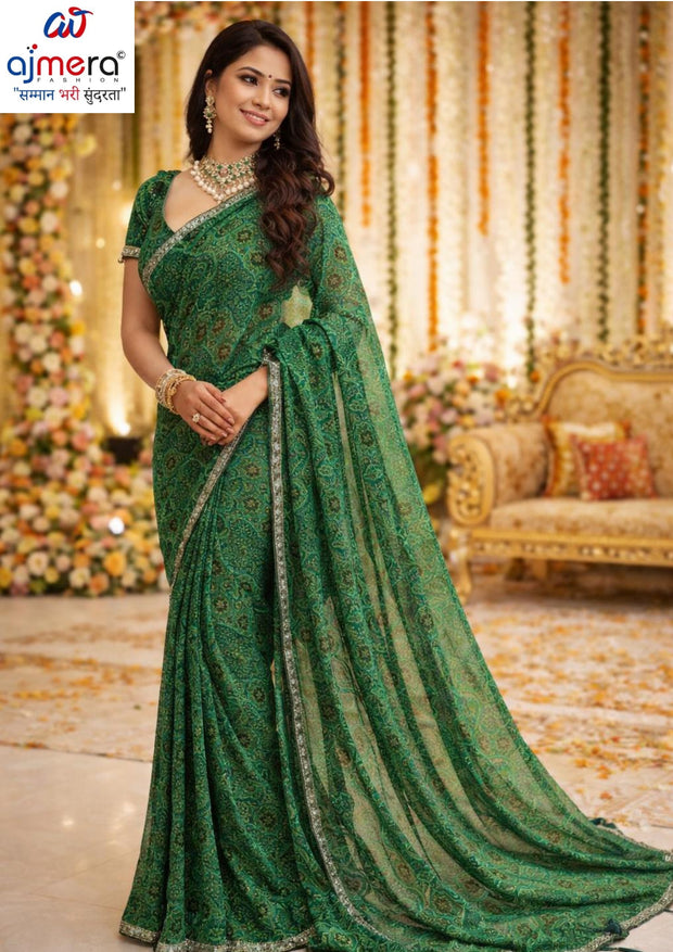 Premium Printed Saree without Blouse for Ethnic Elegance | JS-SAROJ