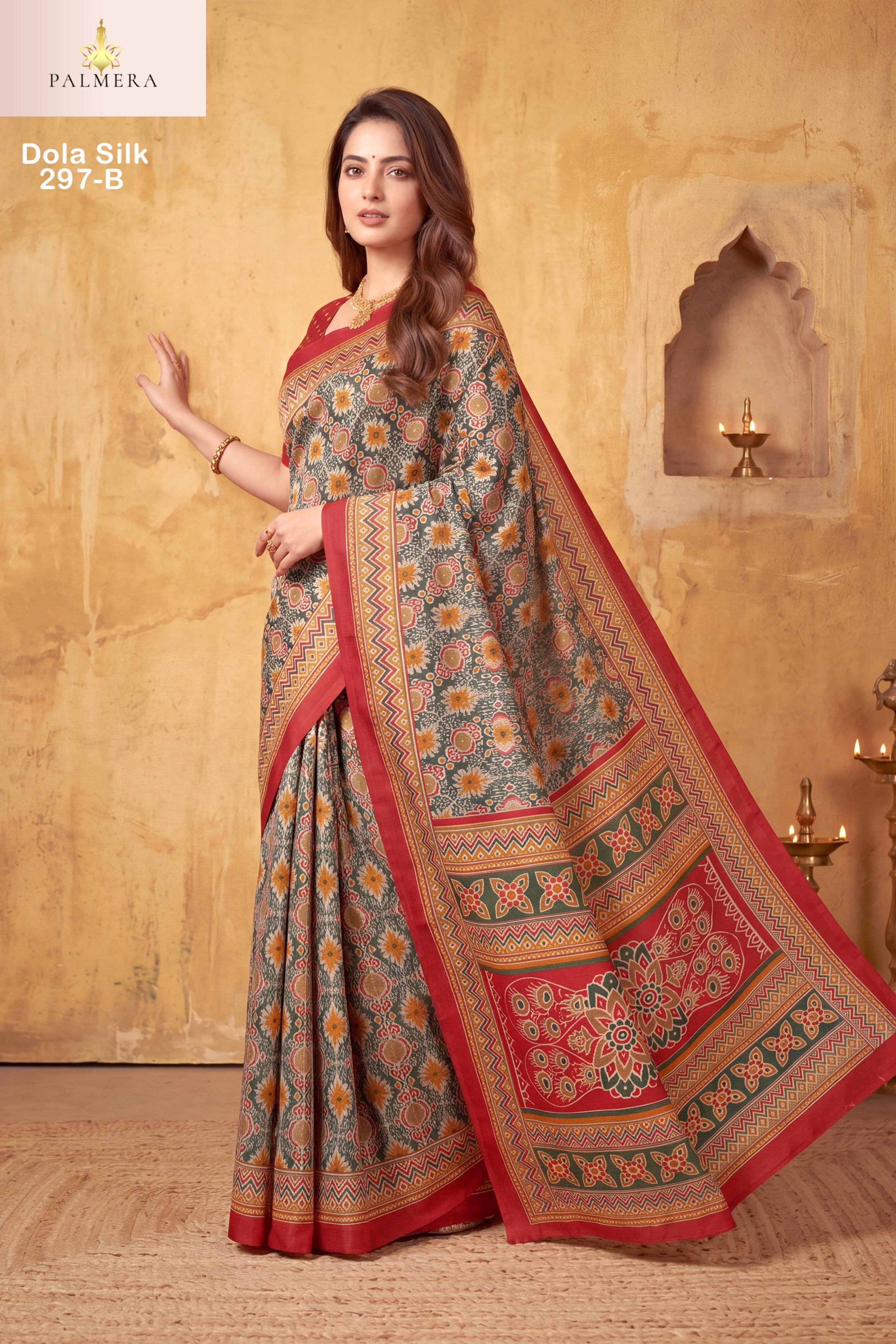 Dola Silk Blended Silk Saree with Blouse for Premium Ethnic and Designer Wear | ALL-DOLA SILK-297