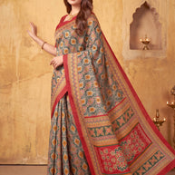 Dola Silk Blended Silk Saree with Blouse for Premium Ethnic and Designer Wear | ALL-DOLA SILK-297