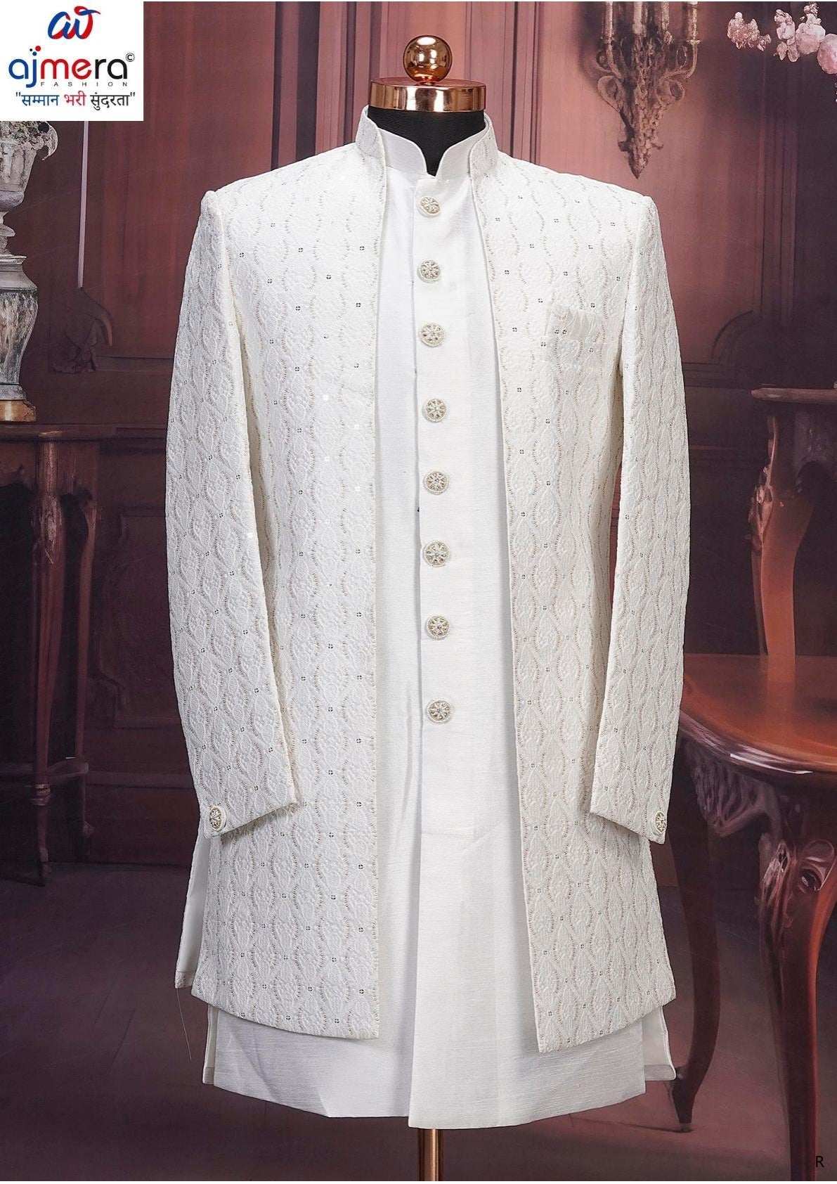Premium Men's Indo Western for Wedding & Party Wear | SNA-MIN11583