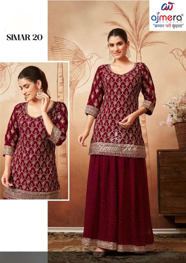 Designer Georgette Gown for Women | JNX-SIMAR20-L