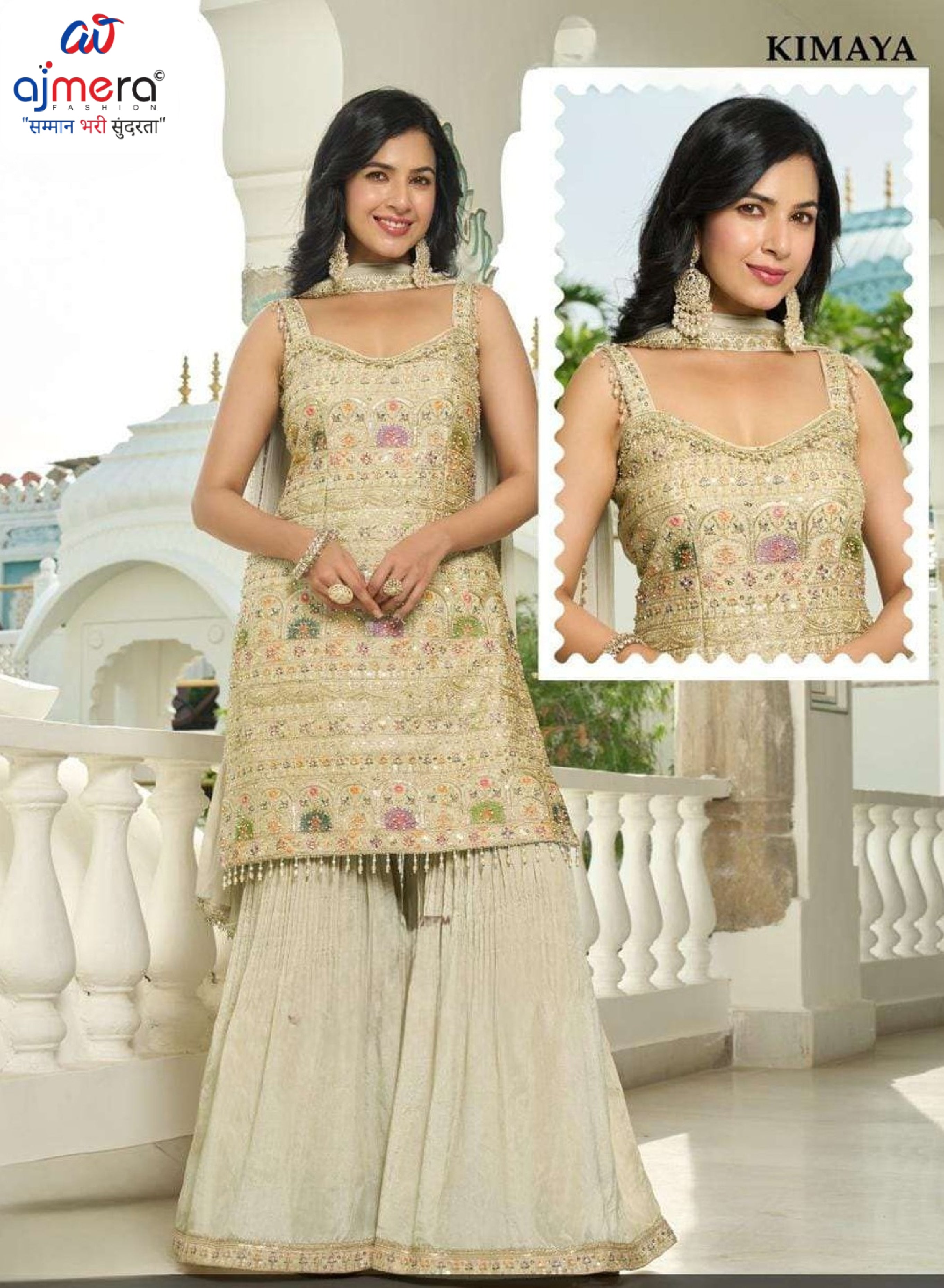 Designer Chinon Gown for Women | JNX-KIMAYA