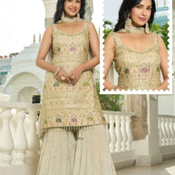 Designer Chinon Gown for Women | JNX-KIMAYA