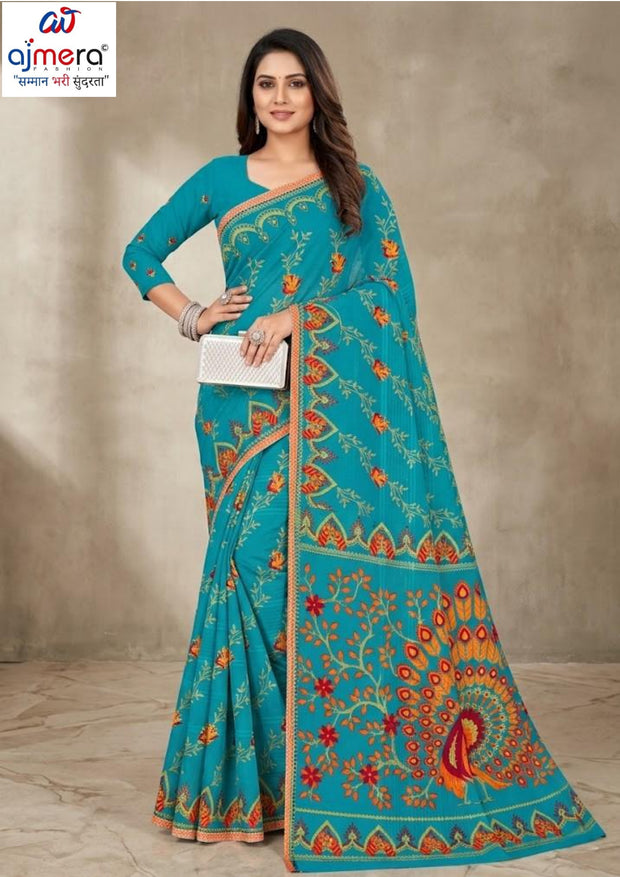 Pure Cotton Saree with Without Blouse for Premium Ethnic and Traditional Wear | TLS-PREETY SILK