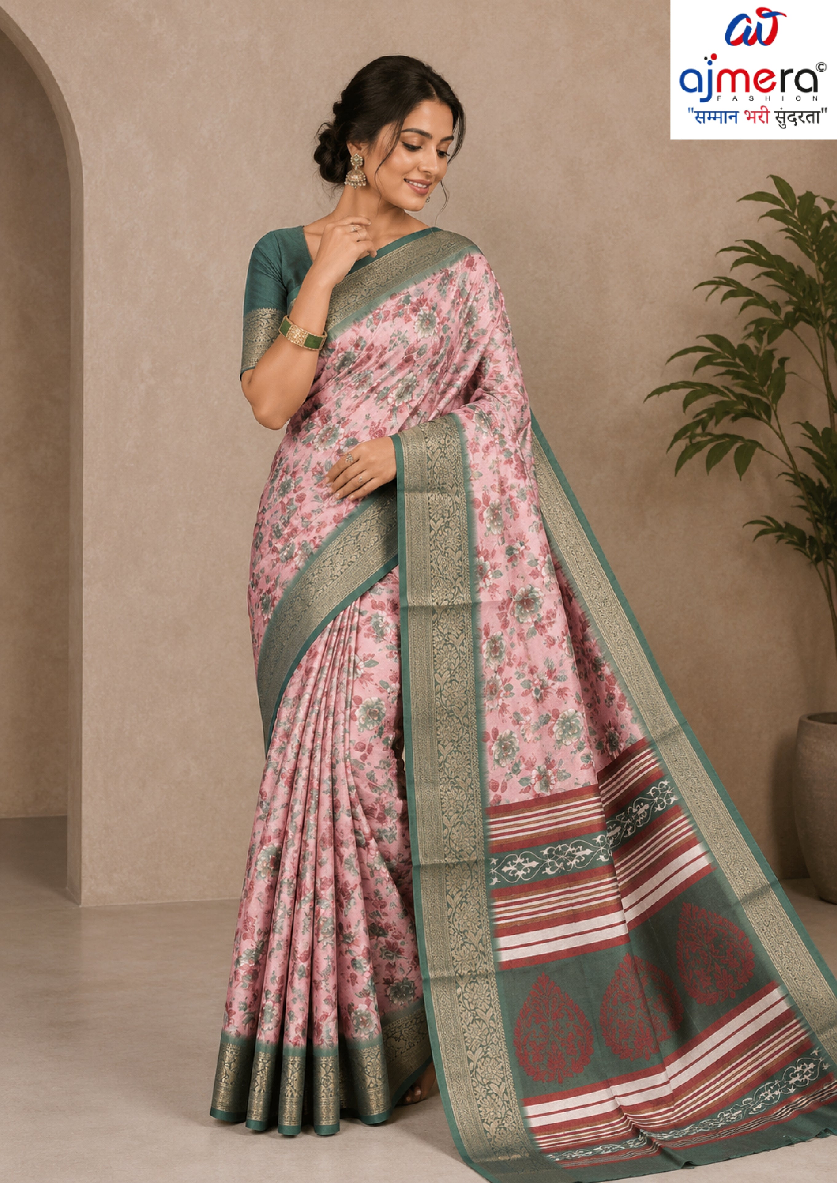 Graceful Printed Saree with Blouse Piece for Modern Ethnic Fashion  | RDD-VARSHINI VOL-05