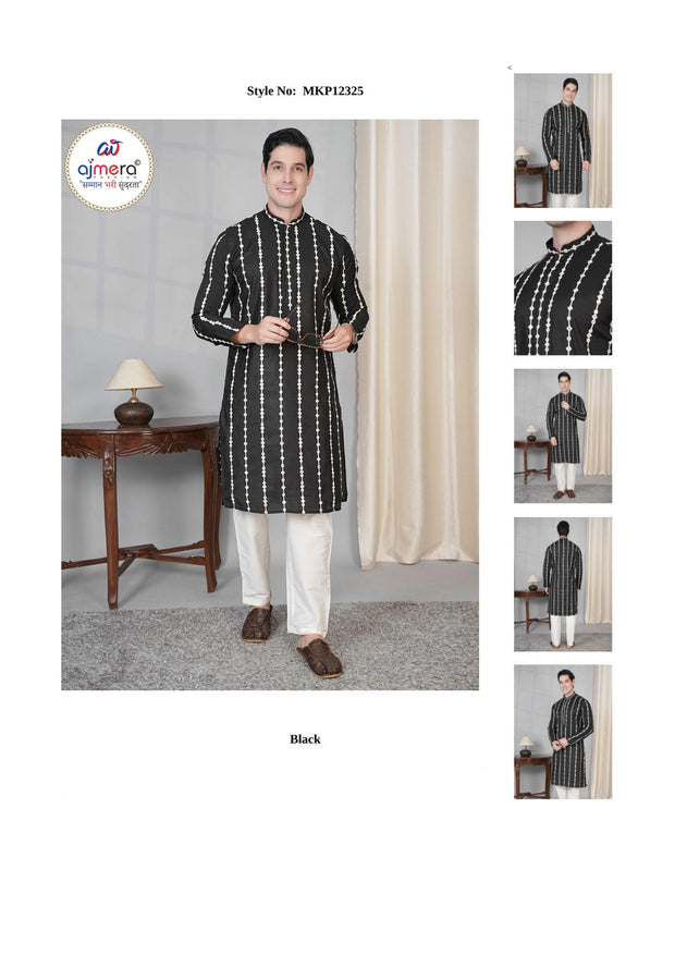 Premium Men's Kurta & Payjama for Wedding & Festive Wear | SNA-MKP12325