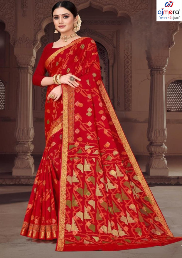 Wholesale Cotton Saree with Without Blouse for Premium Ethnic and Traditional Wear | MSS-SHIV SAM SUNG