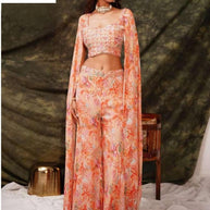 Designer Fancy Fabric Gown with Blouse for Women | ATZ-C2068