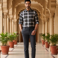 Mens Shirt Bulk Supplier India for Retailers | AGM-COTTON CHECKS A-16