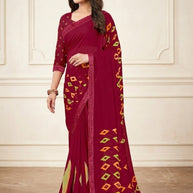 Exclusive Printed Saree without Blouse for Elegant Ethnic Look | SGR-RESHMA