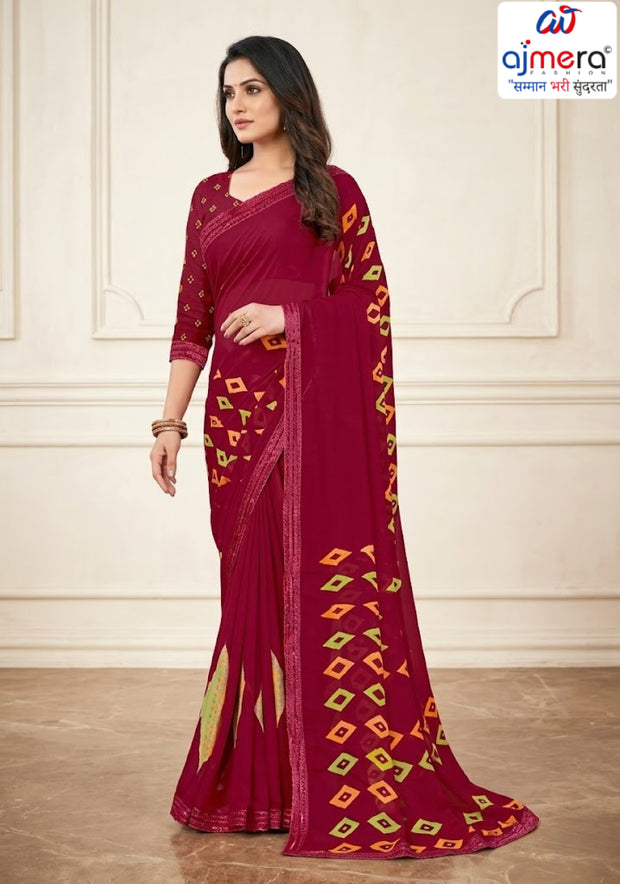 Exclusive Printed Saree without Blouse for Elegant Ethnic Look | SGR-RESHMA