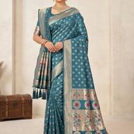 Wedding Jacquard Silk Saree With Blouse Piece | AYH-ORCHID