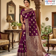 Detailed Jacquard Silk Saree With Blouse Piece | DBU-BANARASI SILK VOL-06