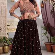 Elegant Georgette Designer Party Wear Gown for Women | SHP-SHREYA