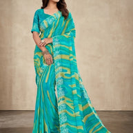 Graceful Printed Saree with Blouse Piece for Modern Ethnic Fashion  | RDD-DHWANI