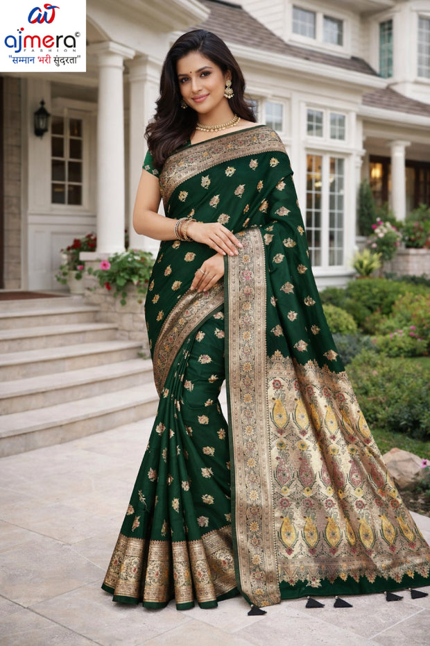 Premium Jacquard Silk Saree with Matching Blouse Piece for Ethnic Celebrations | TUL-CLEAR SILK VOL-07