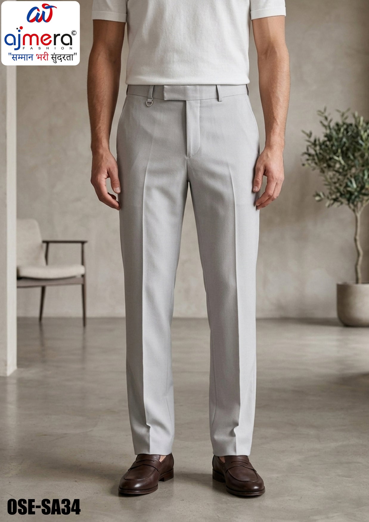 Premium Men's Formal Pant for Office & Business Wear | OSE-SA34